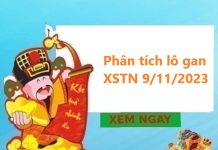 Phân tích lô gan KQXS Tây Ninh 9/11/2023