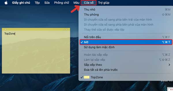 Ghi chú Stickies sẽ luôn hiển thị trên màn hình của bạn cho đến khi bạn đóng chúng