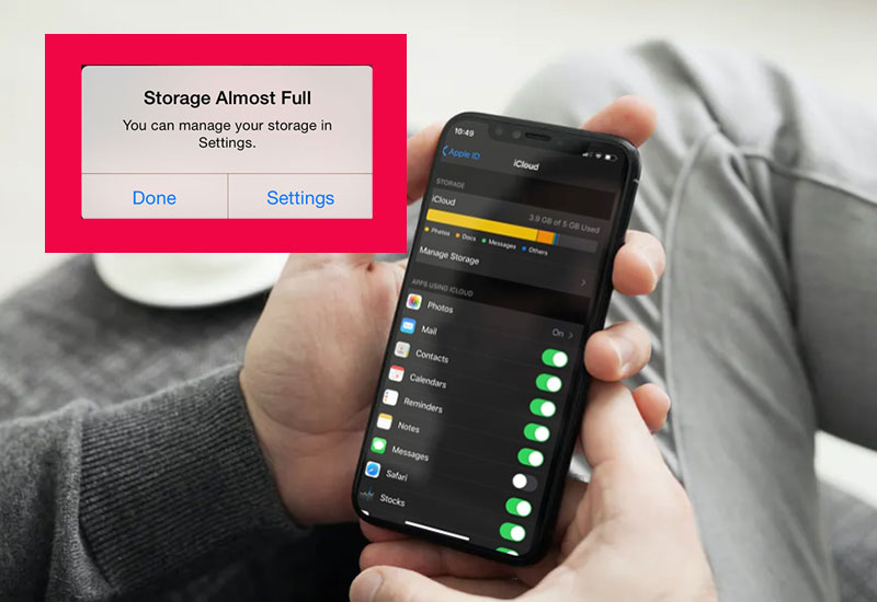 dung lượng iCloud