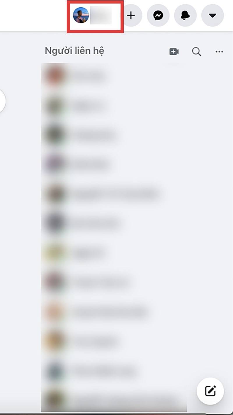 Truy cập Facebook.com > Vào trang cá nhân của bạn.
