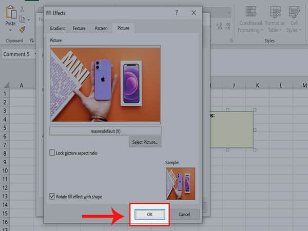 Cách khắc phục lỗi không insert được ảnh trong Excel