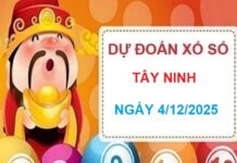 Dự đoán XSTN ngày 4/12 – Dự đoán xổ số Tây Ninh thứ 5